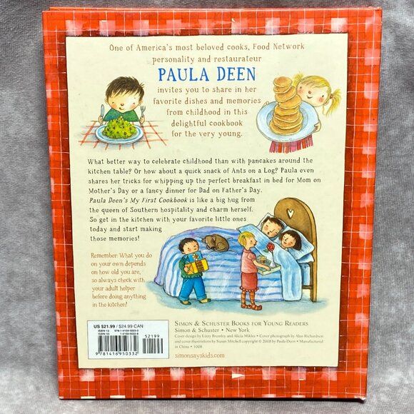 Paula Deens "My First Cookbook" Spiral-Bound Hardcover Childrens Recipe Book - Picture 8 of 10